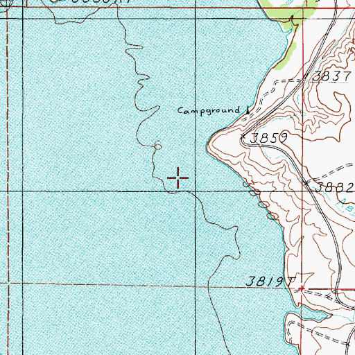 Topographic Map of 08N02E06DB__01 Well, MT