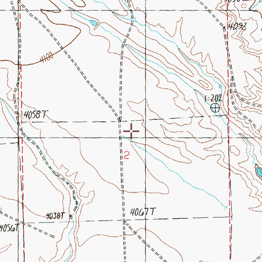 Topographic Map of 08N21E35DCC_01 Well, MT