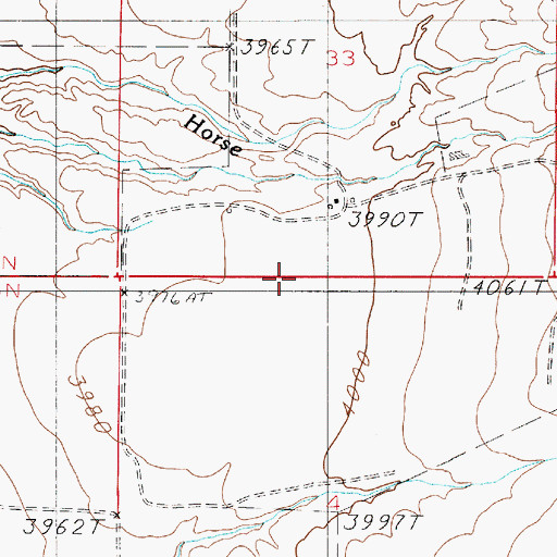 Topographic Map of 09N02E33CD__01 Well, MT