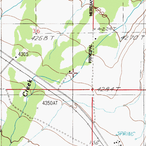Topographic Map of 09N01W36DD__01 Well, MT