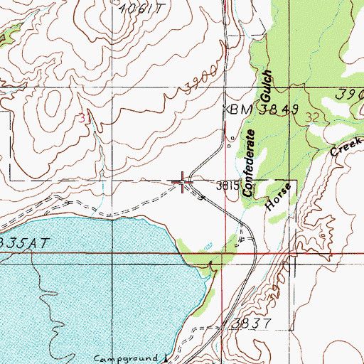 Topographic Map of 09N02E31DA__01 Well, MT