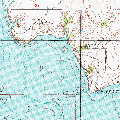Topographic Map of 09N01E36DA__01 Well, MT