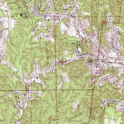 Topographic Map of Corder Chapel (historical), AR