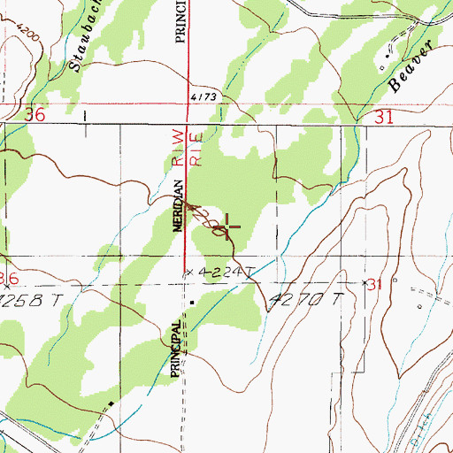 Topographic Map of 09N01E31BC__01 Well, MT