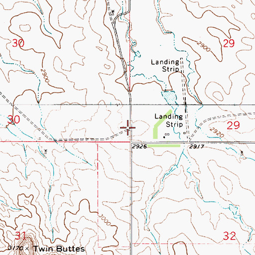 Topographic Map of 09N53E29CC__01 Well, MT