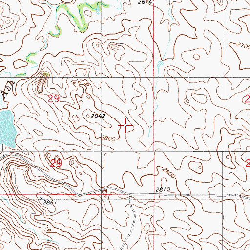 Topographic Map of 09N54E29DA__01 Well, MT