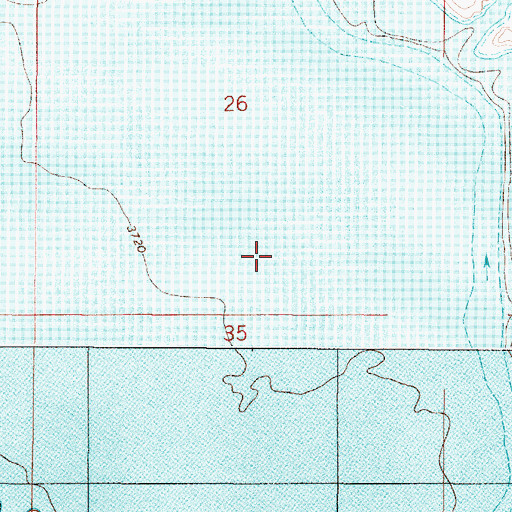 Topographic Map of 09N01E26DC__01 Well, MT