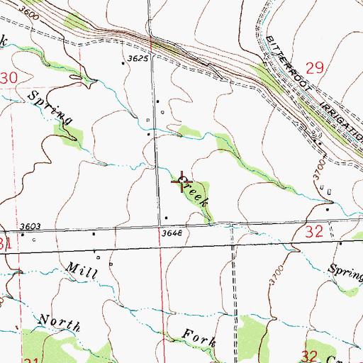 Topographic Map of 09N19W29CC__01 Well, MT