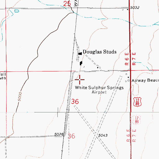 Topographic Map of 09N06E25DC__01 Well, MT