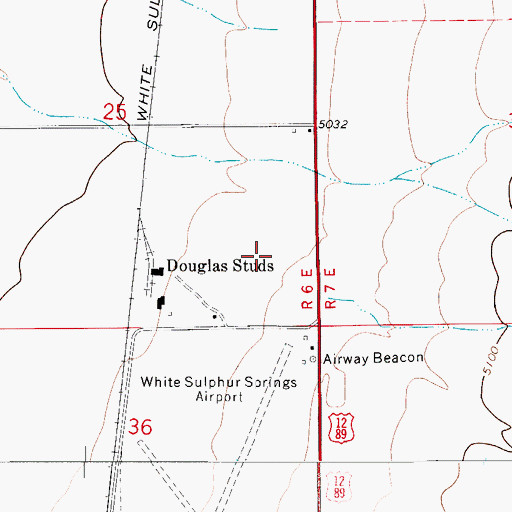 Topographic Map of 09N06E25DA__01 Well, MT