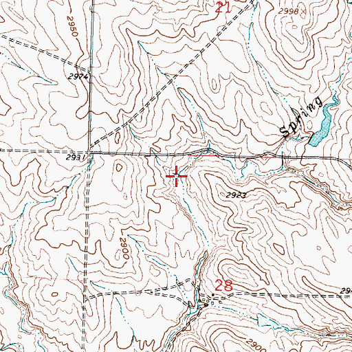Topographic Map of 09N35E28BA__01 Well, MT