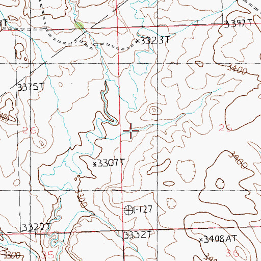 Topographic Map of 07N26E06CBDB01 Well, MT