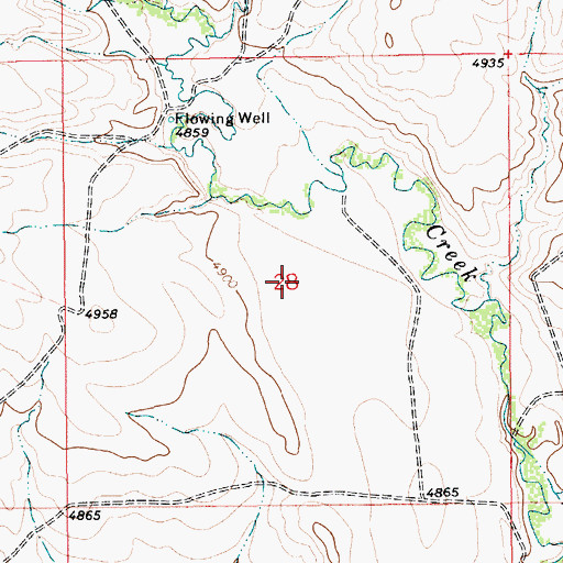 Topographic Map of 09N12E28____01 Well, MT