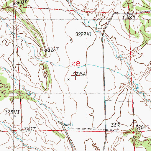 Topographic Map of 09N26E30DCB_01 Well, MT