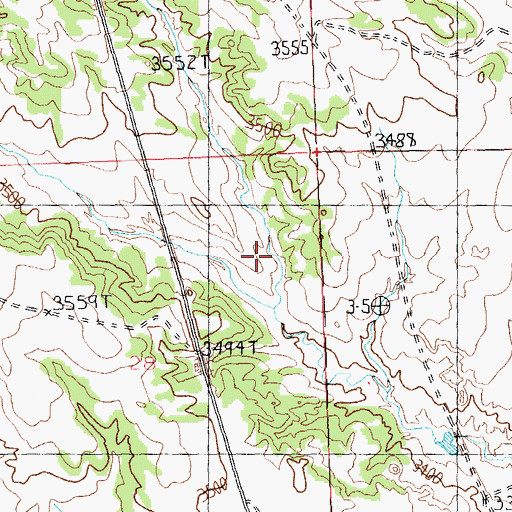 Topographic Map of 09N25E28ADD_01 Well, MT
