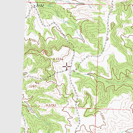 Topographic Map of 09N30E30DBAD01 Well, MT