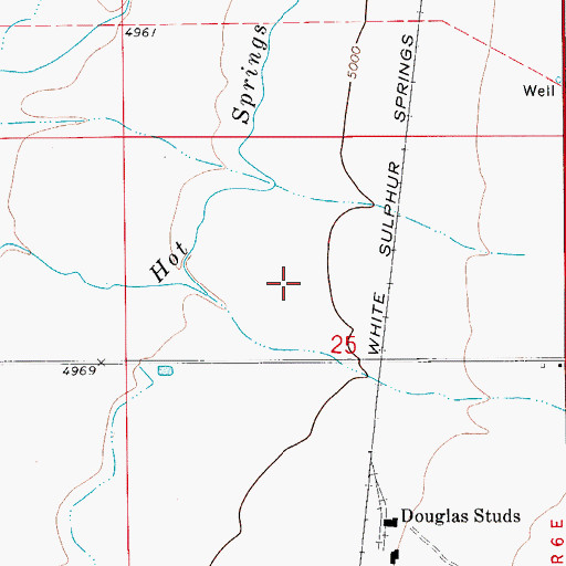 Topographic Map of 09N06E25BA__01 Well, MT