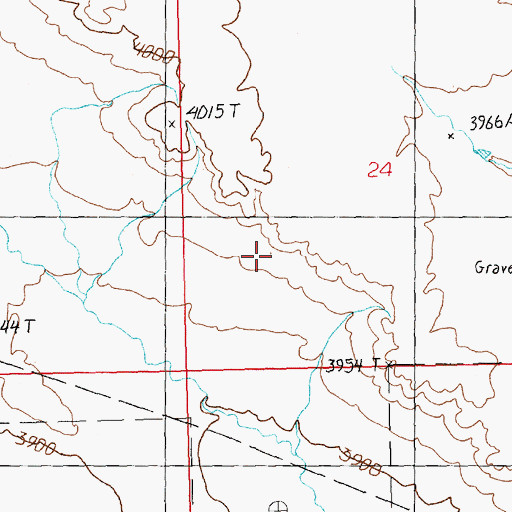 Topographic Map of 09N21E24C___01 Well, MT