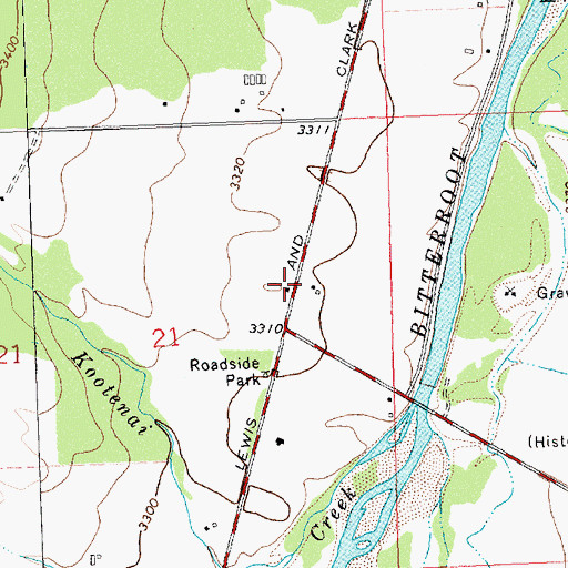 Topographic Map of 09N20W21ADB_02 Well, MT