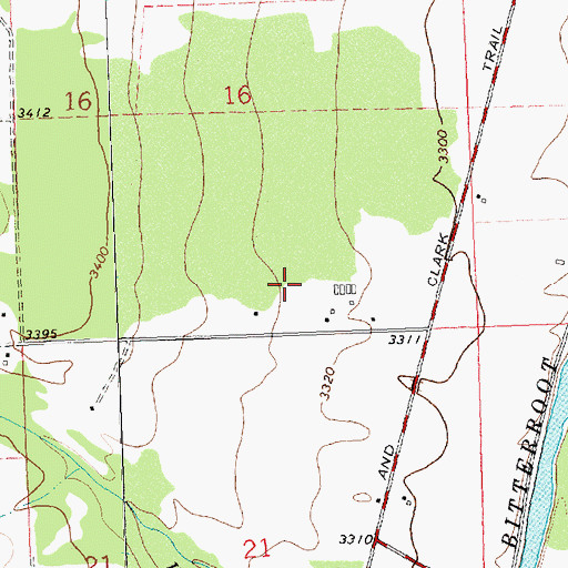 Topographic Map of 09N20W16DC__01 Well, MT