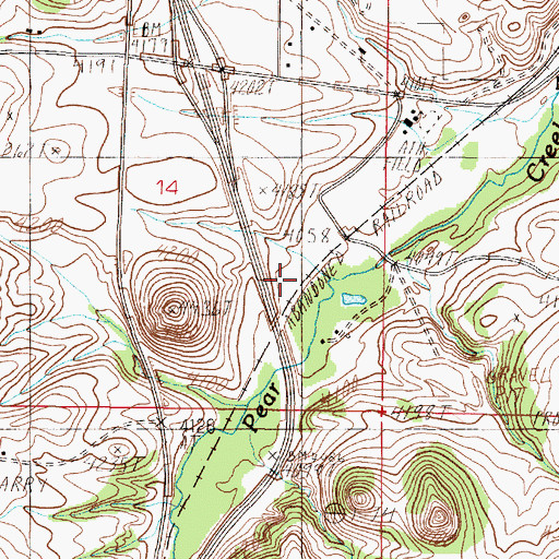 Topographic Map of 09N03W14DACC01 Well, MT