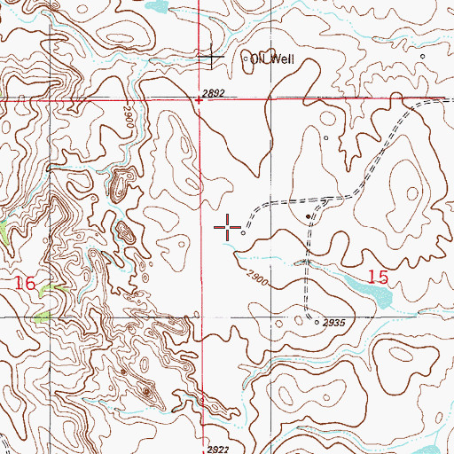 Topographic Map of 09N58E15BC__01 Well, MT