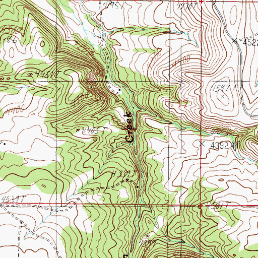 Topographic Map of 09N02W17DBDB01 Well, MT