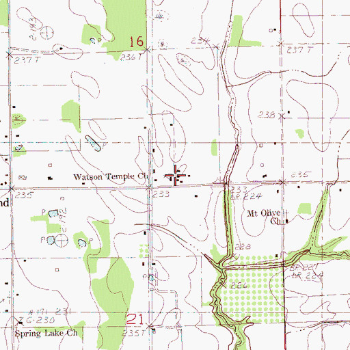 Topographic Map of Walters Southland Institute, AR