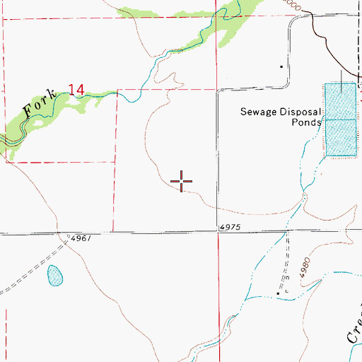 Topographic Map of 09N06E14DA__01 Well, MT
