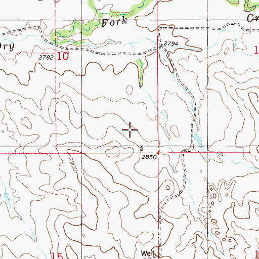 Topographic Map of 09N57E10DD__01 Well, MT