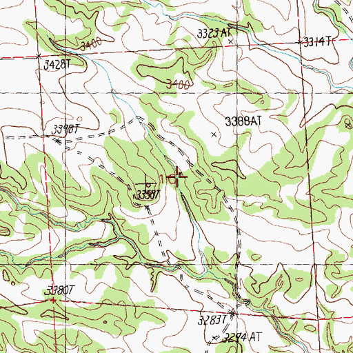 Topographic Map of 09N27E16ACCC01 Well, MT