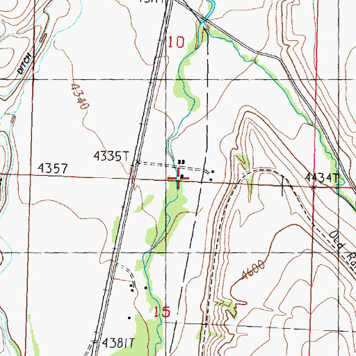 Topographic Map of 09N13W10DCCC01 Well, MT