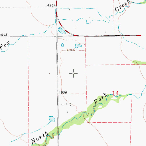 Topographic Map of 09N06E14BB__01 Well, MT