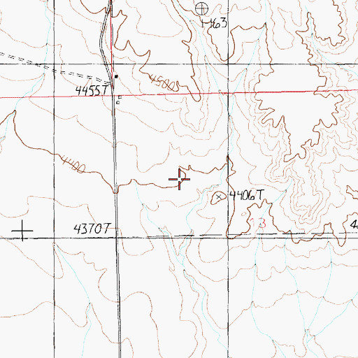 Topographic Map of 09N17E13B___01 Well, MT