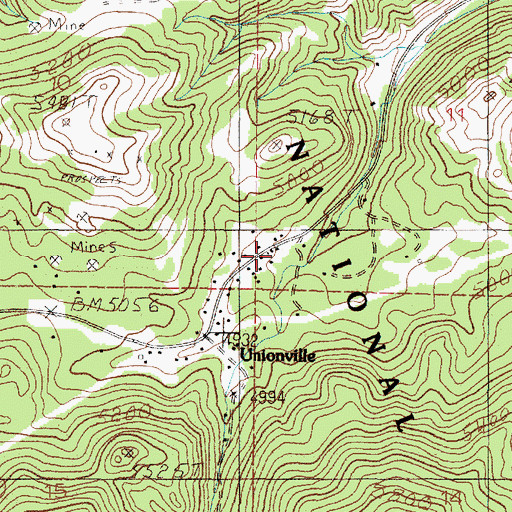 Topographic Map of 09N04W11CCCB01 Well, MT