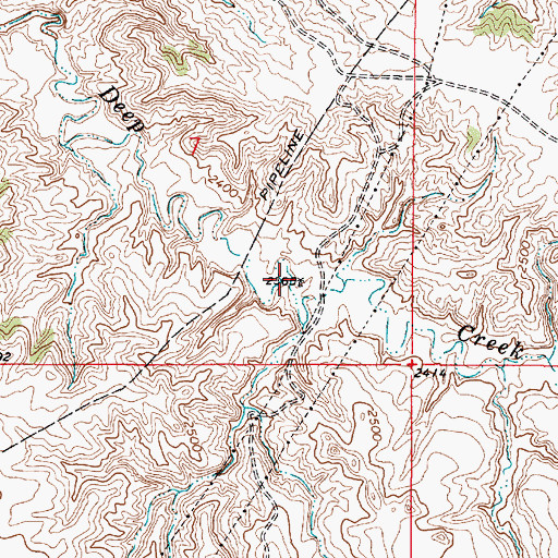 Topographic Map of 09N49E07DDBC01 Well, MT