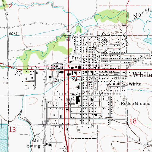 Topographic Map of 09N07E18BBBD01 Spring, MT