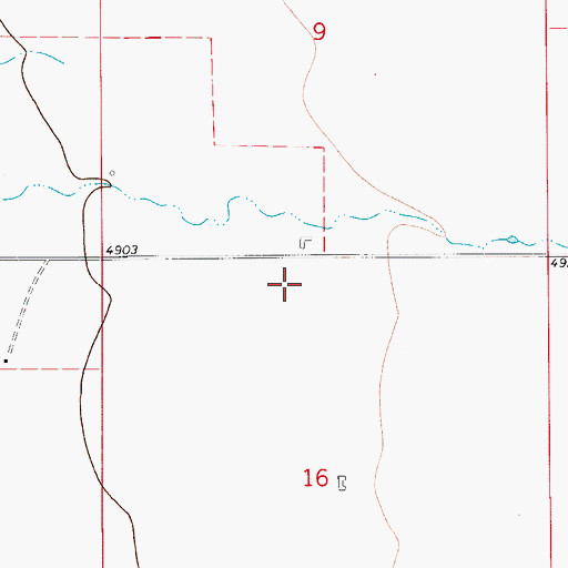 Topographic Map of 09N06E09CD__01 Well, MT