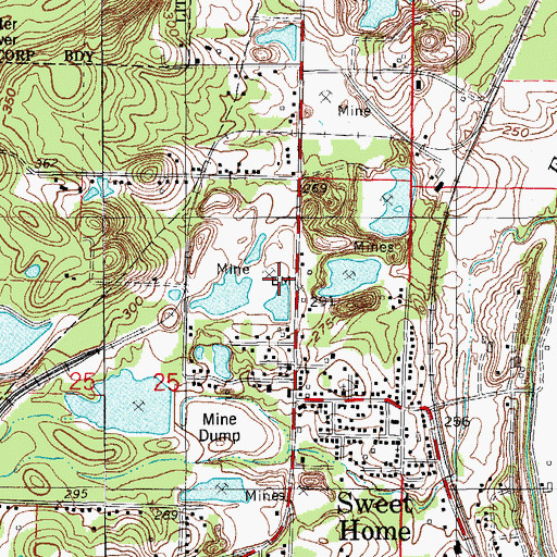 Topographic Map of Confederate Soldiers Home (historical), AR