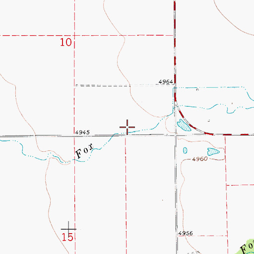 Topographic Map of 09N06E10D___01 Well, MT