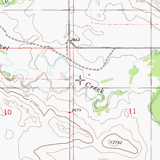 Topographic Map of 09N56E11BBCD01 Well, MT