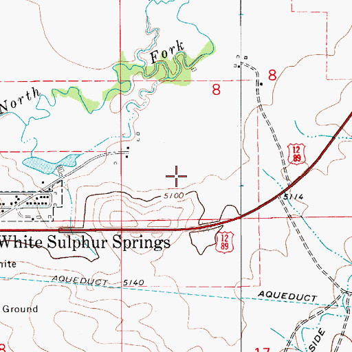Topographic Map of 09N07E08C___01 Well, MT