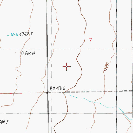 Topographic Map of 09N15E07C___01 Well, MT