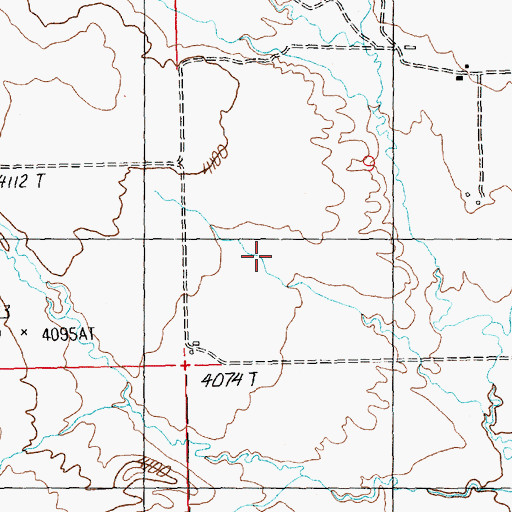 Topographic Map of 09N21E09C___01 Well, MT
