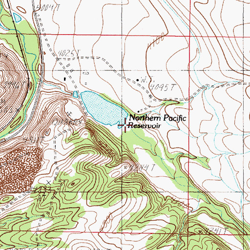 Topographic Map of 09N02W07ACDD01 Well, MT