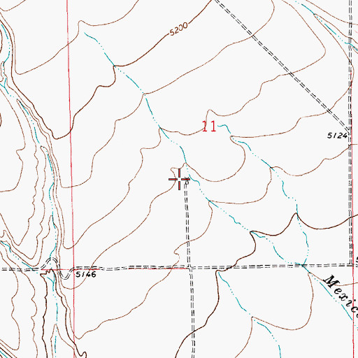 Topographic Map of 09N13E11CADC01 Well, MT
