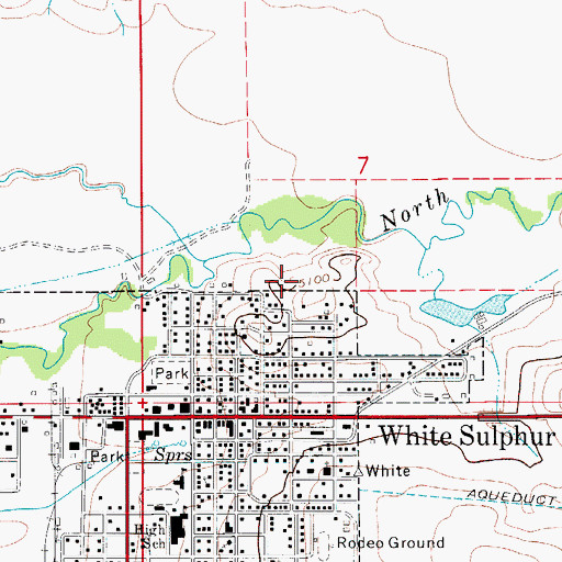 Topographic Map of 09N07E07CA__01 Well, MT