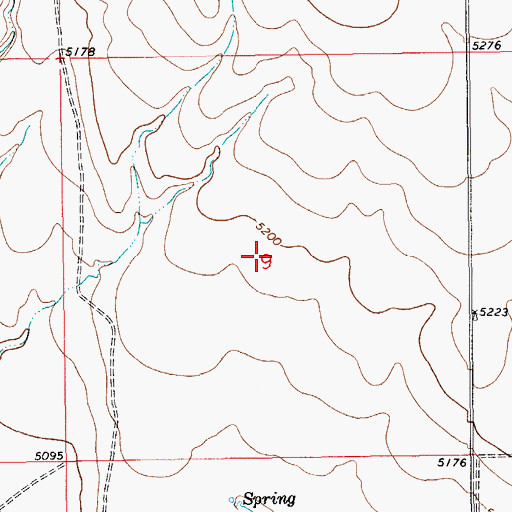 Topographic Map of 09N13E09____01 Well, MT