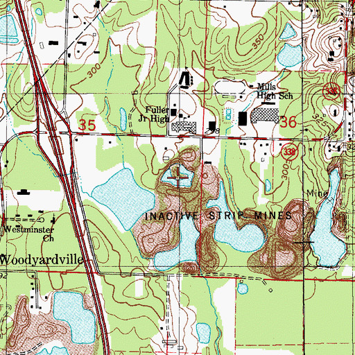Topographic Map of Dixie Number 3 Mine, AR