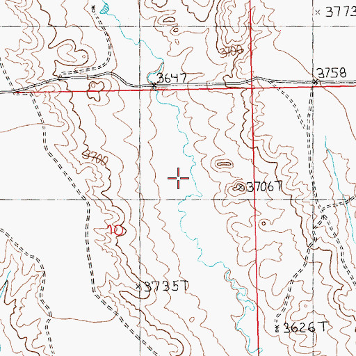 Topographic Map of 09N31E10DBCD01 Well, MT